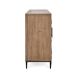 Pemberly Row 4-Door Transitional Wood Sideboard in Multi-Tone Natural