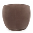 Pemberly Row Polyester Fabric Swivel Accent Chair in Rose Gold