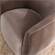 Pemberly Row Polyester Fabric Swivel Accent Chair in Rose Gold