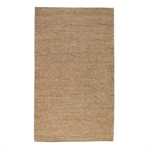 Pemberly Row Transitional 120 x 168&quot Jute Fabric Area Rug in Natural