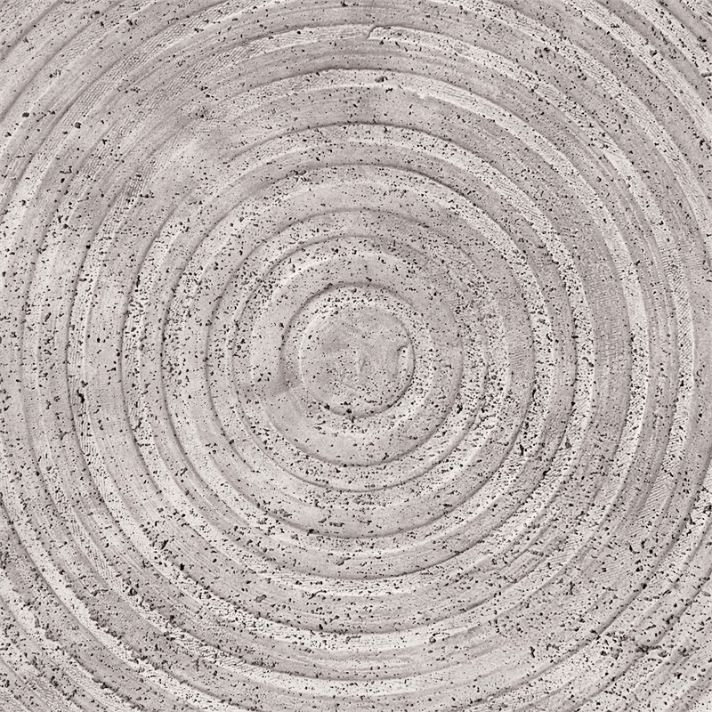 Pemberly Row Concrete Stone Outdoor Coffee Table in Rough Light Gray