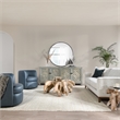 Pemberly Row 4-Door Transitional Wood Sideboard in Antique Blue