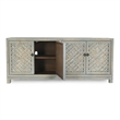Pemberly Row 4-Door Transitional Wood Sideboard in Antique Blue