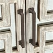 Pemberly Row 6-Door Transitional Wood Sideboard in Distressed Ivory