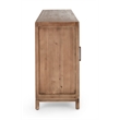 Pemberly Row 6-Door Transitional Wood Sideboard in Chestnut Brown