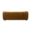 Pemberly Row Transitional Polyester Fabric & Rubberwood Sofa in Bronze