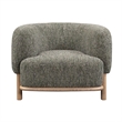 Pemberly Row Green Fabric Upholstered Accent Chair - Timeless Elegance