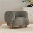 Pemberly Row Green Fabric Upholstered Accent Chair - Timeless Elegance