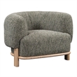 Pemberly Row Green Fabric Upholstered Accent Chair - Timeless Elegance