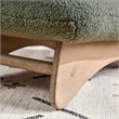 Pemberly Row Accent Chair Green Upholstery Fabric with Solid Oak Frame