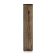 Pemberly Row Tall Oak Wood Cabinet with Glass Doors- Brown Finish
