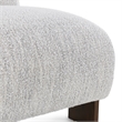 Pemberly Row Fabric Accent Chair - Ivory with Dynamic Wood Frame