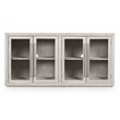 Pemberly Row Four Door Solid Wood Sideboard - White Wash Finish