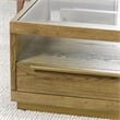 Pemberly Row Traditional Four-Drawer Wood Coffee Table in Medium Oak