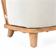 Pemberly Row Contemporary Outdoor Wood Frame Accent Chair in Natural