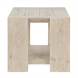 Pemberly Row Contemporary Rustic Tan Cracked Oak Wood End Table