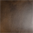 Pemberly Row Brown Leather Cantilever Dining Chair with Welted Seam Detail