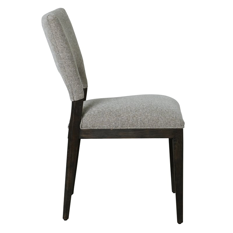 Pemberly Row Fabric Upholstered Dining Chair Gray (Set of 2)