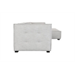 Pemberly Row Two-Piece Modern Beige Poly-Blend Fabric Sectional Sofa