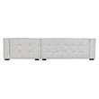 Pemberly Row Two-Piece Modern Beige Poly-Blend Fabric Sectional Sofa