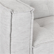 Pemberly Row Two-Piece Modern Beige Poly-Blend Fabric Sectional Sofa