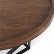 Pemberly Row Geometric Mango Wood Tray Coffee Table in Medium Brown