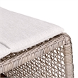 Pemberly Row Wicker / Rattan Outdoor Coastal Accent Chair in Beige
