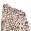 Pemberly Row Wicker / Rattan Outdoor Coastal Accent Chair in Beige