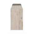 Pemberly Row Transitional Reclaimed Oak Wood Console Table in White