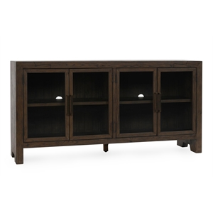 Pemberly Row 72&quot Reclaimed Oak Wood Buffet Sideboard in Brown