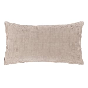 Pemberly Row Modern Transitional Natural Cotton Linen King Sham