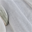 Pemberly Row Transitional Cotton Linen Blend White Queen Quilt