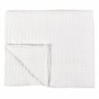 Pemberly Row Transitional Cotton Linen Blend White King Quilt