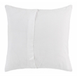 Pemberly Row Transitional Cotton Linen Blend White Euro Sham
