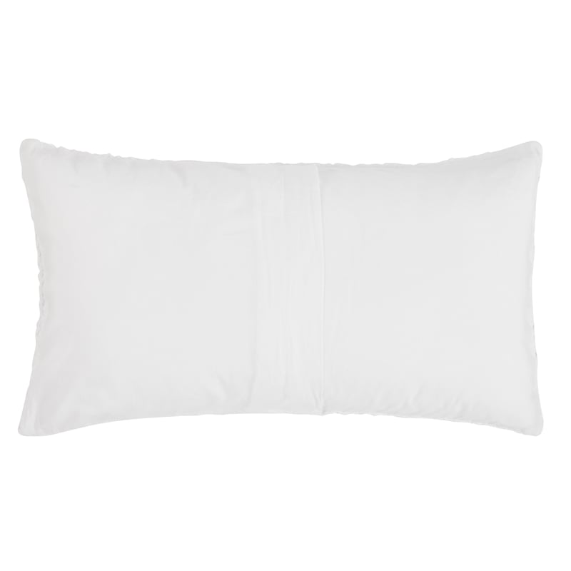 Pemberly Row Transitional Cotton Linen Blend White King Sham