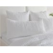 Pemberly Row Transitional Cotton Linen Blend White King Sham