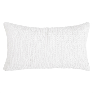 Pemberly Row Transitional Cotton Linen Blend White King Sham