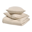 Pemberly Row Transitional Linen Cashmere Fabric Queen Beige Duvet