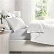 Pemberly Row Transitional Linen Cashmere Fabric Queen White Duvet