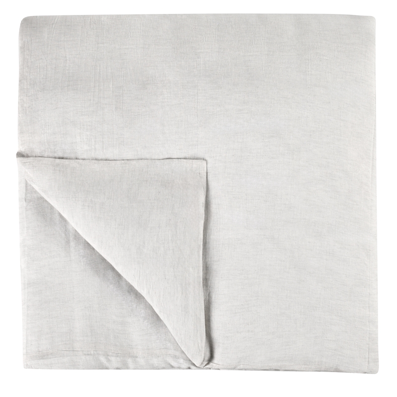 Pemberly Row Transitional Linen Cashmere Fabric Queen White Duvet