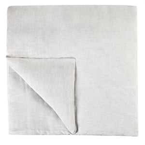 Pemberly Row Transitional Linen Cashmere Fabric Queen White Duvet