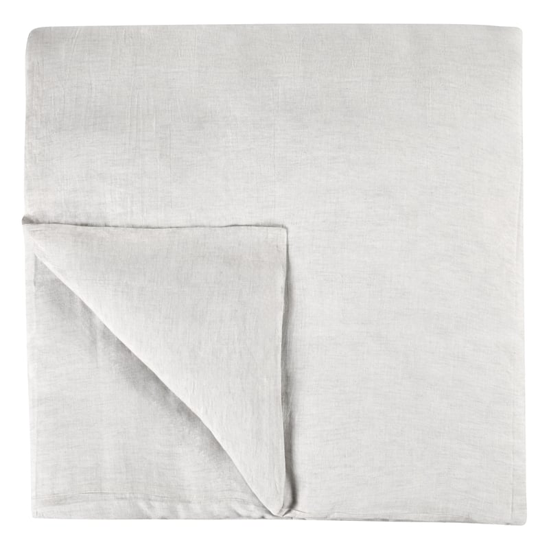 Pemberly Row Transitional Linen Cashmere Fabric King White Duvet