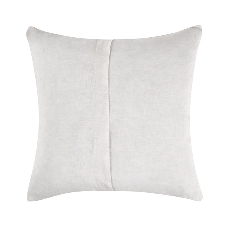 Pemberly Row Transitional Linen Cashmere Fabric Euro White Sham