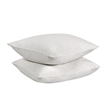 Pemberly Row Transitional Linen Cashmere Fabric Euro White Sham