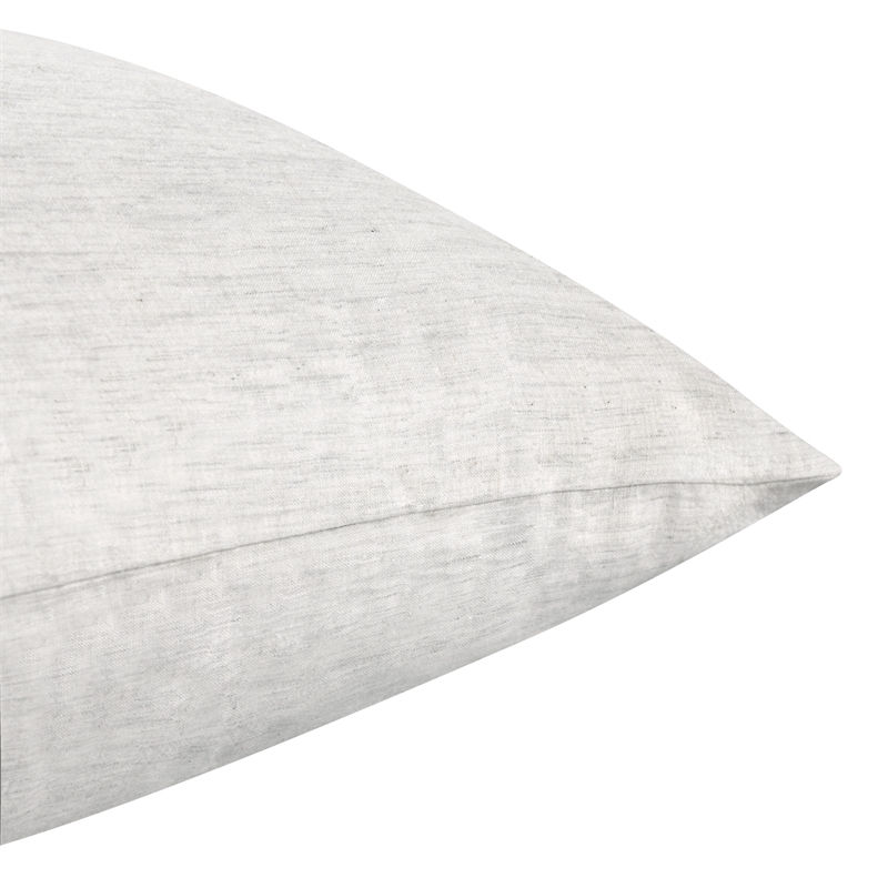 Pemberly Row Transitional Linen Cashmere Fabric Euro White Sham