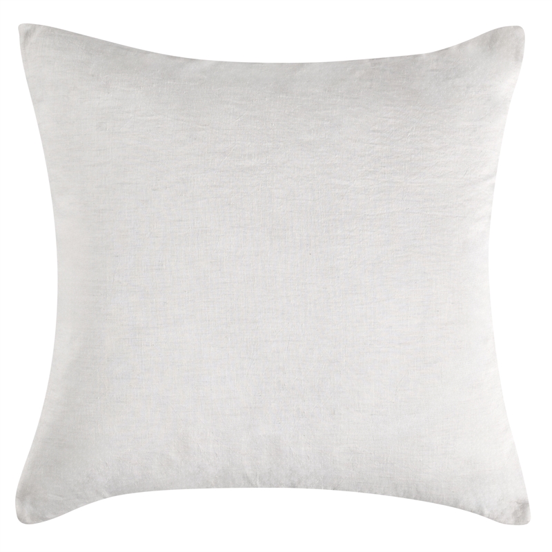 Pemberly Row Transitional Linen Cashmere Fabric Euro White Sham