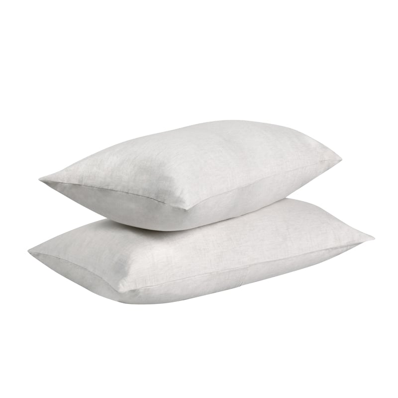 Pemberly Row Transitional Linen Cashmere Fabric King White Sham