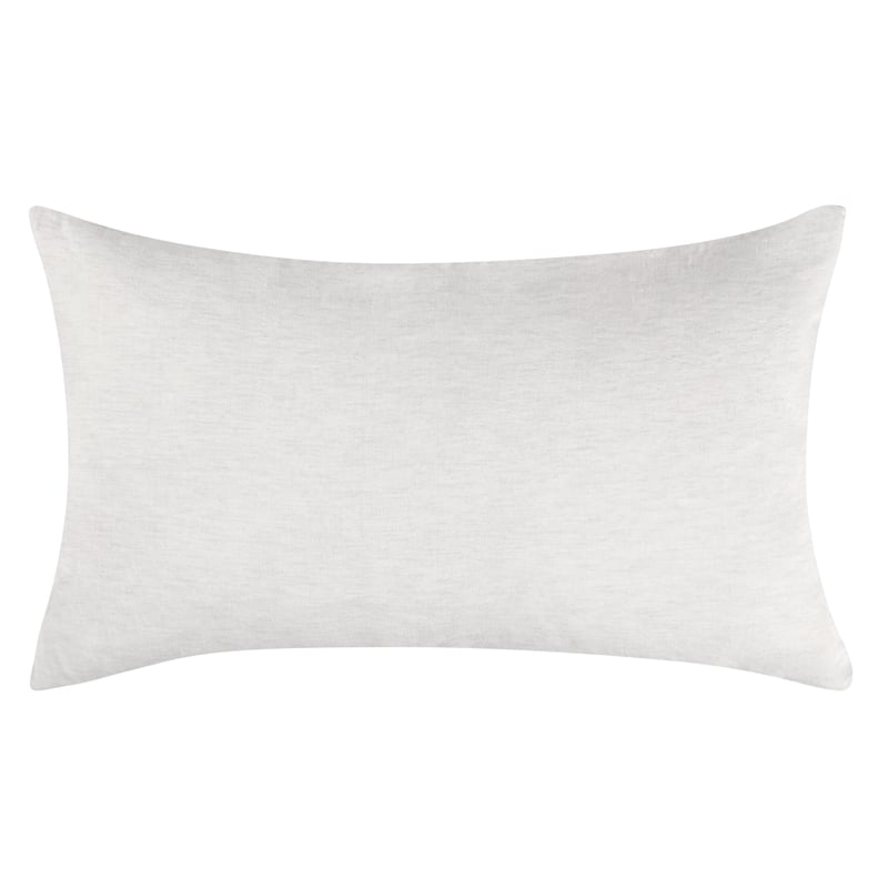 Pemberly Row Transitional Linen Cashmere Fabric King White Sham