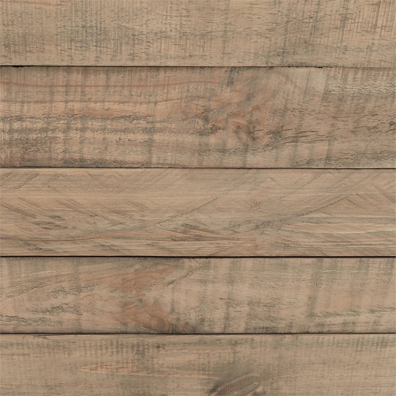 Pemberly Row Square Transitional Reclaimed Pine Wood Coffee Table