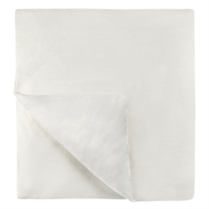 Pemberly Row Transitional Cotton Linen Blend Ivory King Duvet